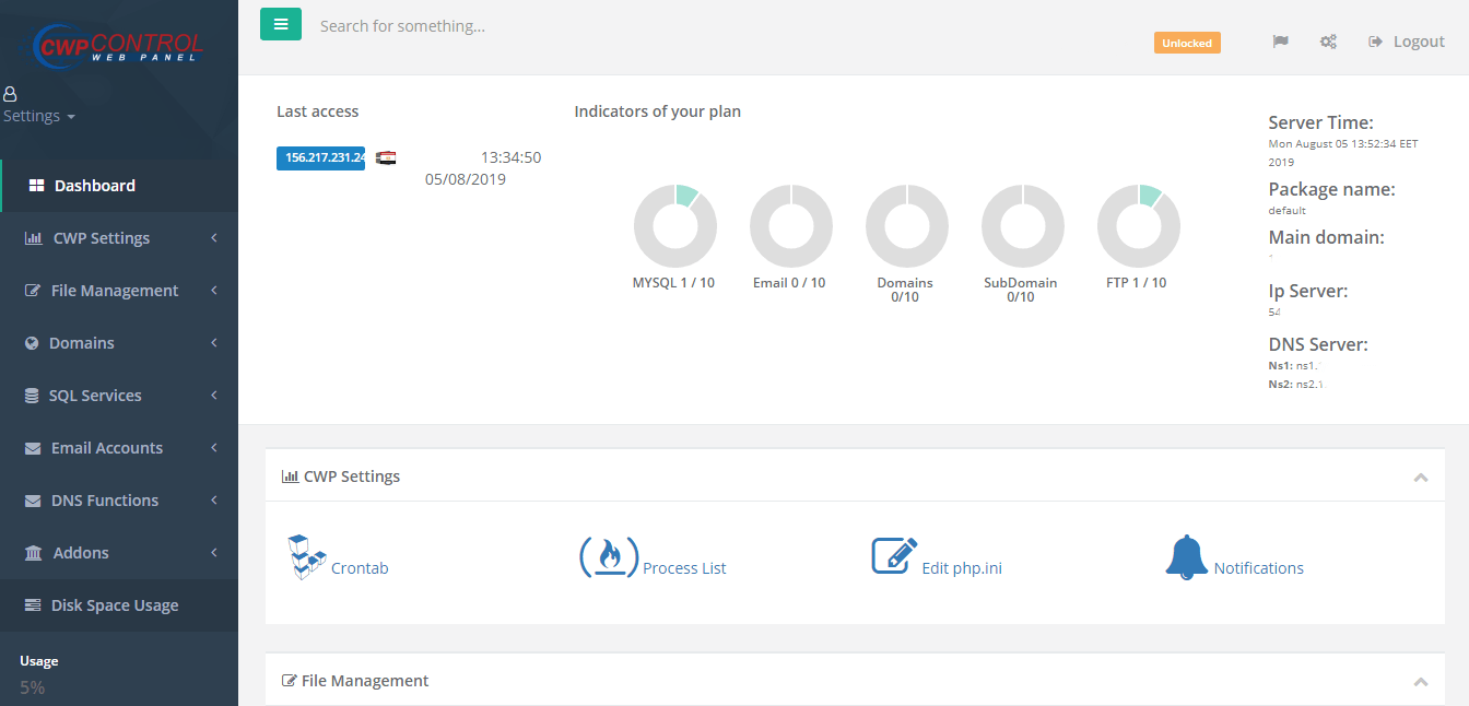 CWP UI