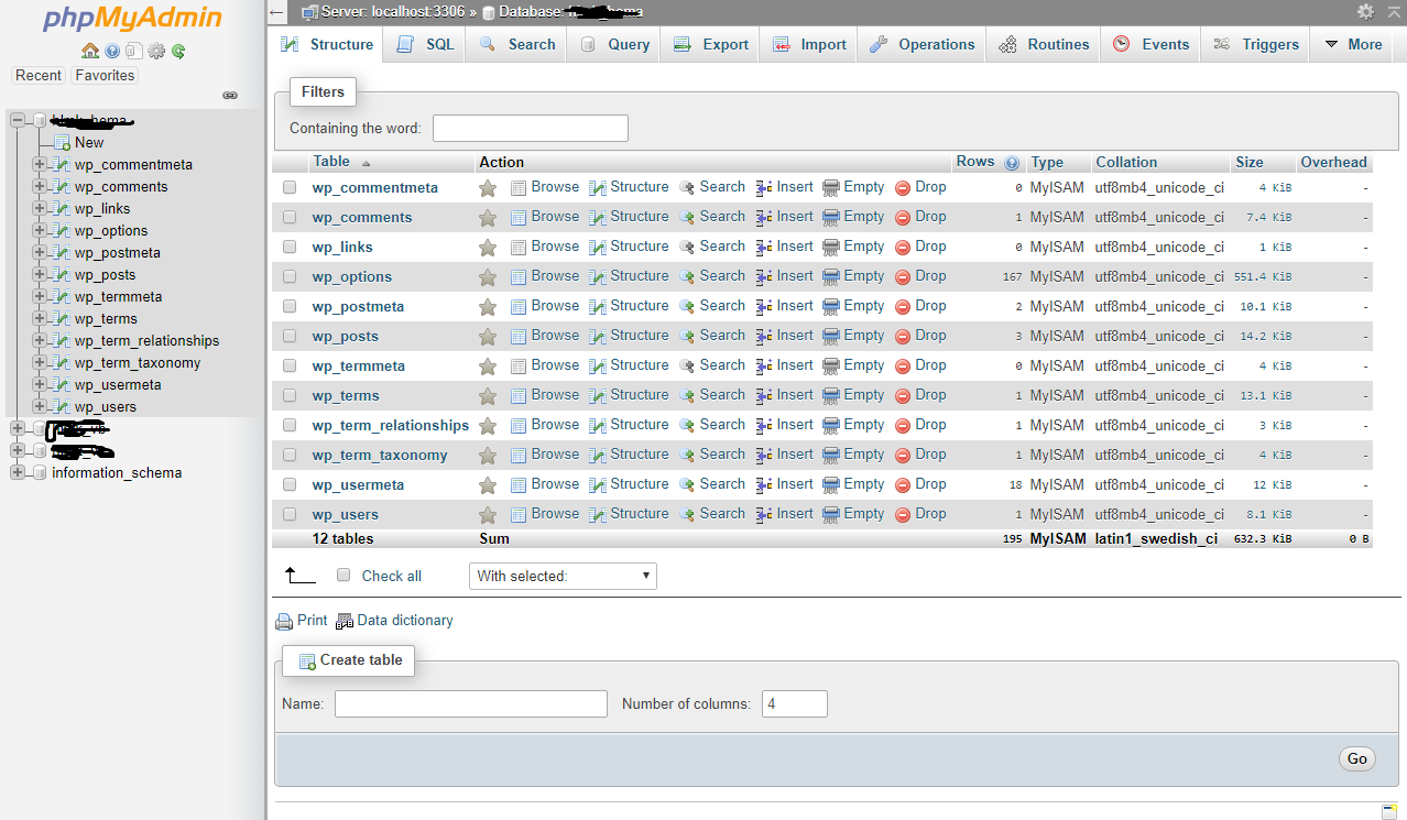 repair table phpmyadmin